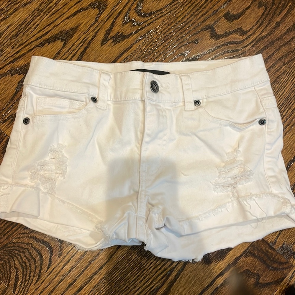 Contraband white jean shorts